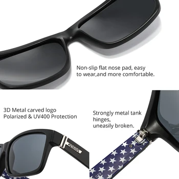 KDEAM Fancy Kul Odtenki Moških Polarizirana sončna Očala Modna Unisex UV400 Kvadratnih sončna Očala Ženske Sunglass, blagovno Znamko, Design Z Box 12578