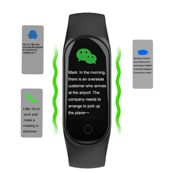 M3S Pametna Zapestnica Barvni-zaslon IP67 Fitnes Tracker krvnega tlaka, Srčnega utripa Smart band Za Android IOS telefon 153918