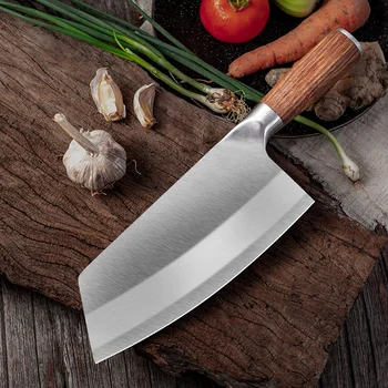 Kitajski Kuhar Nož Ročno 8 inch Ostro Rezilo Kuhinjski Noži Mesa Cleaver Ribe, Zelenjava za Rezanje Nož za Kuhinjo Palisander 89989