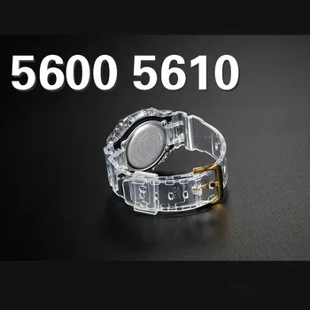 Sklop Plošče + Silikonski Watchband za DW5600 DW5610 Zamenjavo Športnih Nepremočljiva Watch pregleden Watch Band Gume Traku 96474