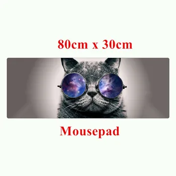80x30cm Velike Mouse pad Žival Mačka Veliki Mizi Blazine Tabela tipkovnico Mat Zaščitnik Mousepad igra igralec iger na srečo XL Mouse pad