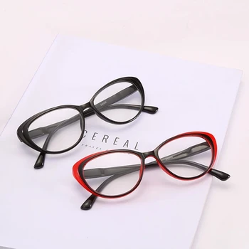 Novo Branje Očala Ženske Mačka Očala Clear Leče Presbyopia Očala Rdeča Očala 100152