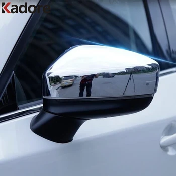 Za Mazda CX-5 CX5 KF CX-8 CX8 2017 2018 2019 2020 Ogljikovih Vlaken Avto Rearview Mirror Trakovi Trim Ogledal Zajema Nalepke 102140