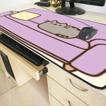 XGZ Luštna Mačka na Kavču Živali Veliko Gaming Mouse Pad Igralec Zaklepanje Edge Tipkovnica Mat Desk za CS POJDI LOL Dota Igre 10250