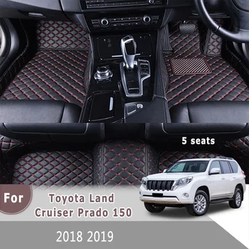 Desno Kolo Avto predpražnike Za Toyota Land Cruiser Prado 150 2018 2019 5 sedeži Auto Notranja Oprema Preproge Preproge Styling
