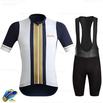 Raudax Kolesarski Dres 2021 Pro Team Ropa Ciclismo Hombre Rx Poletje Kratek Sleeve Kolesarjenje Oblačila Triatlon Bib Hlače Obleko 103120