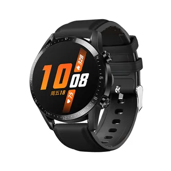 Zamenjava Usnje +Silikonski Watch Band Zapestje Traku Za Huawei Watch GT2 46mm Modni Pas Manšeta Smart Dodatki 1046