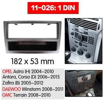 1 DIN avtoradia Fascijo Namestitev na Armaturno Ploščo Trim Komplet za Vgradnjo Okvirja nadzorno ploščo Za Opel Tigra Astra(H) Antara Corsa(D) okvir, Audio