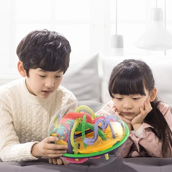 Robot Smešno Svetu igrač 100 Korak Zahtevno Ovire Dobroimetje Usposabljanje 3D Čarobno Razum Žogo Labirint Igrače za otroke