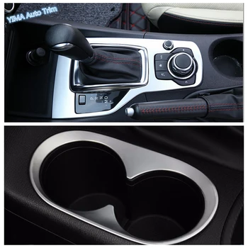 Lapetus Vode Držalo + Prenos Premik Orodja Plošča Pokrov Trim Fit Za Mazda 3 AXELA Hatchback Limuzina 2016 ABS 106321