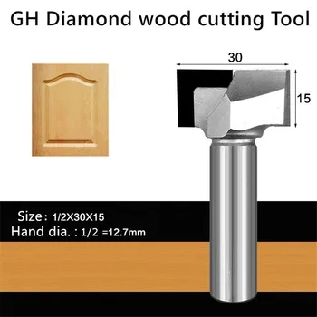 Diamond lesnoobdelovalnih orodje PCD kolenom čiščenje dno usmerjevalnik svedri za les CNC T reže tip koncu rezkanje vrtanje in graviranje nož