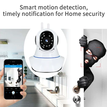 HD Wifi IP Kamera Intelligent Auto Tracking 2MP IR Cut Home Security Kamera IR Night Vision 360 oči CCTV Kamere Baby Monitor 107110