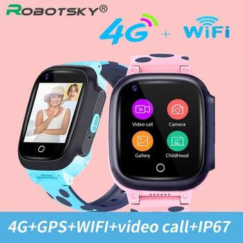 Y95 Otroci Pametno Gledati 4G GPS WIFI Sledenje HD Video Klic SOS Glasovni Klepet Otroci Smartwatch 680Mah Velike Baterije Netcom Telefon Gledal