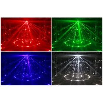 Brezplačna dostava Vroče prodaje LED Kaleidoscope 4in1 učinek svetlobe z daljinskim upravljalnikom za disco sdj objave stranko poroko fazi učinek svetlobe 107401