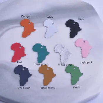 50pcs AC11873 12.5*15 mm Raznobarvno Zemljevid Africar Čare Diy Uhan Obesek Medenina Nakit Obesek