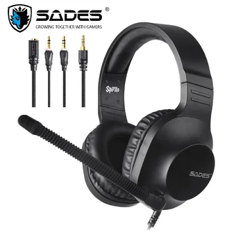 SADES Žganja Gaming Slušalke Igralec Slušalke Za PC / Laptop / PS4 / XBOX ENO ( Različica ) / Mobile /VR Bela 1083