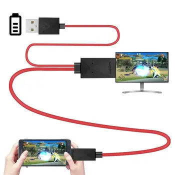 VROČE-6,5 Čevljev MHL Mikro-USB na HDMI Adapter Pretvornik-Kabel 1080P HDTV pri Napravah Android Samsung Galaxy S3 S4 S5 opomba 3 Opomba