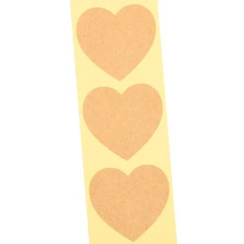500pcs/roll Srce Prazno Nalepke Nalepke Stickes Hvala Ovojnice Nalepke Za Embalažo, Kartice, Nalepke, Tiskovine Dekoracijo 109500