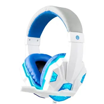 3,5 mm Žično Gaming Slušalke Slušalke Stereo Igralec Več-Ear Slušalke z Mikrofonom, LED Luč Za PC Računalnik Laptop Darila 110213