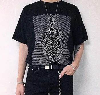 Kuakuayu HJN Unisex Grunge Stil sredinec T-Shirt 90. letih korejske Modne Ulice Vrh Tumblr Moda Smešno Tee 110246