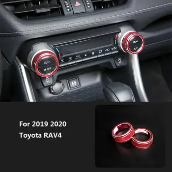 Za 2019 2020 za Toyota Rav4 Gumb Dekoracijo Trim Modra Trim Dodatki