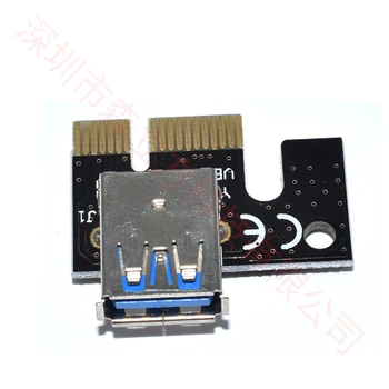 NOVO Visoko zmogljiv USB 3.0 PCI-E Riser Express 1X 4x 8x 16x razširitveno napravo Riser vmesniško Kartico SATA 15pin Moški 6pin Napajalni Kabel 111144