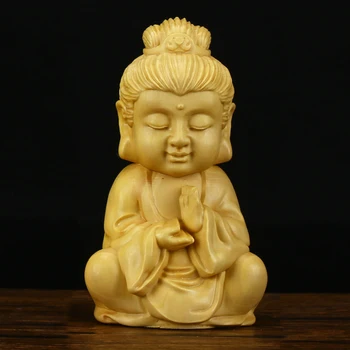 Šimšir Sakyamuni Kip Bude, Kip Guanyin Dizang Bodhisattva Figurice Mahagoni Indija Buda Semi-domače obrti GY55 113080