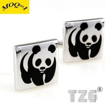 TZG10088 Panda Cufflink Hlačnice Povezavo 1 Par Brezplačna Dostava za Promocijo