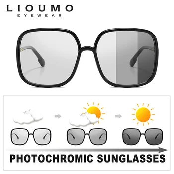 LIOUMO Design Prevelik sončna Očala Za Ženske 2021 Fashion Travel sončna Očala Photochromic Polarizirana Moških UV400 gafas de sol mujer 11419