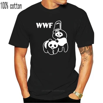 NOVA ORGANIZACIJA WWF PANDA SMEŠNO LOGOTIP PARODIJA T-SHIRT VELIKOST S DO 3XL ZDA VELIKOST EM1