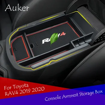 Avto notranja dekoracija Konzole armrest posodo škatla za shranjevanje Preuredi pribor slog Za Toyota RAV4 XA50 2019 2020 114240