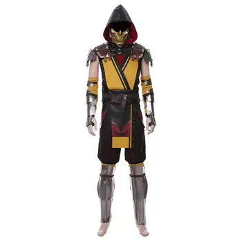 Smrtni Scorpion Cosplay Hanzo Hasashi Scorpion Kostum Za Odrasle Moške Obleko, Masko Celoten Sklop Halloween Carnival Kostumi 11518