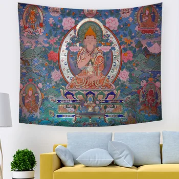Mandala Bude, tapiserija steni visi odejo zidana padec ladijskega prometa doma dekor stenski preprogi