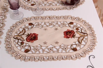 Evropa luksuzni vezenim prtom tabela jedilno mizo kritje namizni prt poroko cvet stol kritje domačega tekstilnega HM229 11561