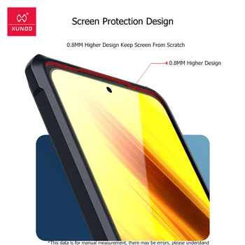 Xundd Primeru Za Xiaomi POCO M3 Primeru Shockproof Pregleden Lupini Zaščitni Pokrov zračne blazine Za Xiaomi Pocophone Poco M3 Primeru