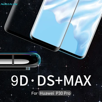 Huawei P30 Pro Steklo, Kaljeno 9D 9H Screen Protector Nillkin DS+ MAX Polno Kritje Varnostno Steklo Za Huawei P30 Pro