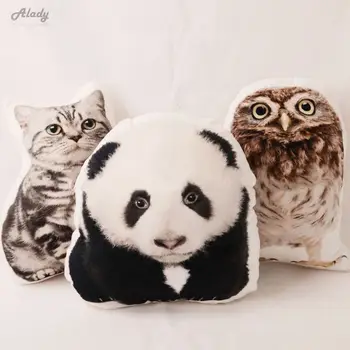 Creative 3D Cartoon Blazine Srčkan Panda/Sova/Mačka/Pes Nap Blazino Pet Avto Plišastih Blazine Kavč Sedežne Blazine Doma Dekor Tekstilnih 11855