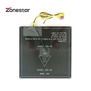ZONESTAR Aluminija Znanja Heatbed tiskanja platformo MK3 12V RepRap 3D tiskalnik hotbed 220mmx220mm 3 mm debeline s kabel
