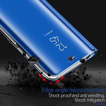 Ogledalo, Telefon Primerih za Huawei Mate 20/Mate 20 Pro/Mate 20 Lite Usnja Flip Cover Mate20 20Pro 20Lite Zaščitna Nazaj Capa 121415