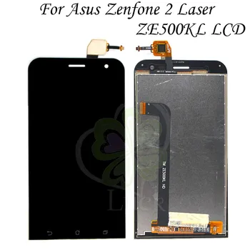 Za ASUS ZE500KL LCD-Zaslon Za Asus Zenfone 2 Laser ZE500KL Zaslon na Dotik z okvirjem Računalnike Skupščine 5.0
