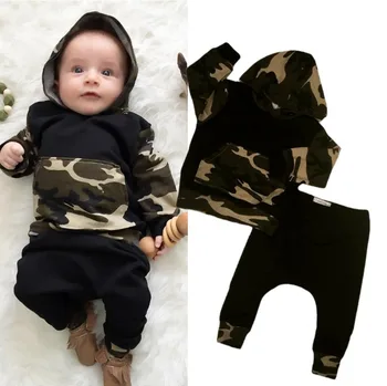2020 Dojenček Fant Obleko Oblačila Dolgimi rokavi Pulover Prikrivanje Hlače Določa Fantje In Dekleta Oblačila, ki