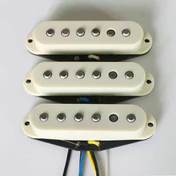 Donlis 48/50/52 mm 60 ' S vintage zvok single coil ST kitara pickups z ravno delo in alnico 5 palice za Kitara Stratocaster
