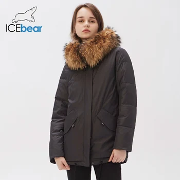 Icebear 2020 pozimi kratke ženske plašč Visoko kakovost ženski parka Modi toplo jakno znamke GWD20171I