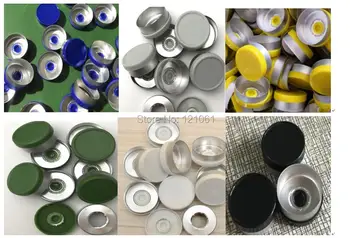 20 mm, Plastike, Aluminija Skp,200pcs/veliko! Številne Barvne Plastične Kape, farmacevtske kape,Zaprtje pokrovov za robljenjem steklena tehtnica