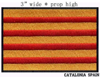 Katalonija Zastavo Španije vezenje obliž 3