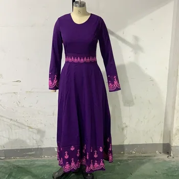 Indonezija Obleke Hidžab Bangladeš Plus Velikost Obleko 5XL Dubaj Modra Abaya Za Ženske Pakistan Muslimanskih Dolgo Obleko Maxi Islamska Oblačila 126103