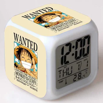 Japonske Anime EN KOS Akcijska Figura, Alarm Otroci Ura Zoro Chopper Sanji Luffy predstavnica nami-ja Digitalni Nočna Tabela Ura Juguetes