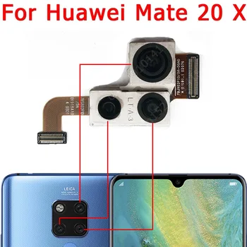 Original Za Huawei Mate 20 X Mate20 20X Zadnji Pogled Nazaj Gor Kamera Glavni Hrbtna stran Modula Kamere Flex Kabel Nadomestni Rezervni Deli 127667