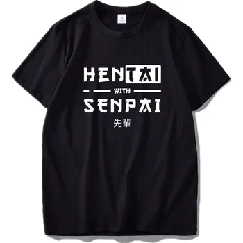 Japonski Senpai Tshirt Harajuku Ulične Anime Design, Cool Darila za Najstnike Bombaž Velikost EU