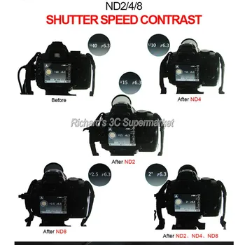 Zomei Slim Nevtralni ND8 Filter ND 2/4 8 52mm 55mm 62mm 67 mm 72 mm 72 nd filter 77mm za Canon Sony Pentax Dslr Fotoaparat Objektiv